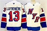 Men's New York Rangers #13 Alexis Lafreniere White 2024-25 Stadium Series Stitched Jersey,baseball caps,new era cap wholesale,wholesale hats